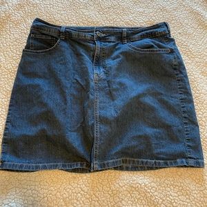Stretch Denim Skort